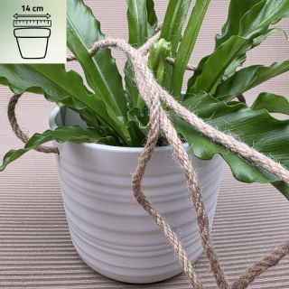 Keramický závěsný obal na pr. 14 cm s rovným  dnem